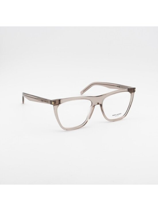 Saint Laurent SL518 004 Eyeglasses Brown 56mm Square Frame main image 5